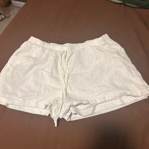 Women's White Casual Shorts